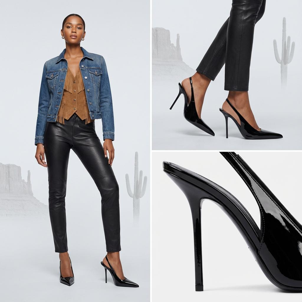 Tuhoomall High Heel Pointed Toe Slip-On Women’s Fashion Casual Shoes for Business, Performance, and Everyday Wear Tuhoomall