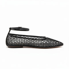 Tuhoomall Woven Flat Sandals for Women - Stylish Pointed Toe Design with Adjustable Buckle for Parties and Performances
