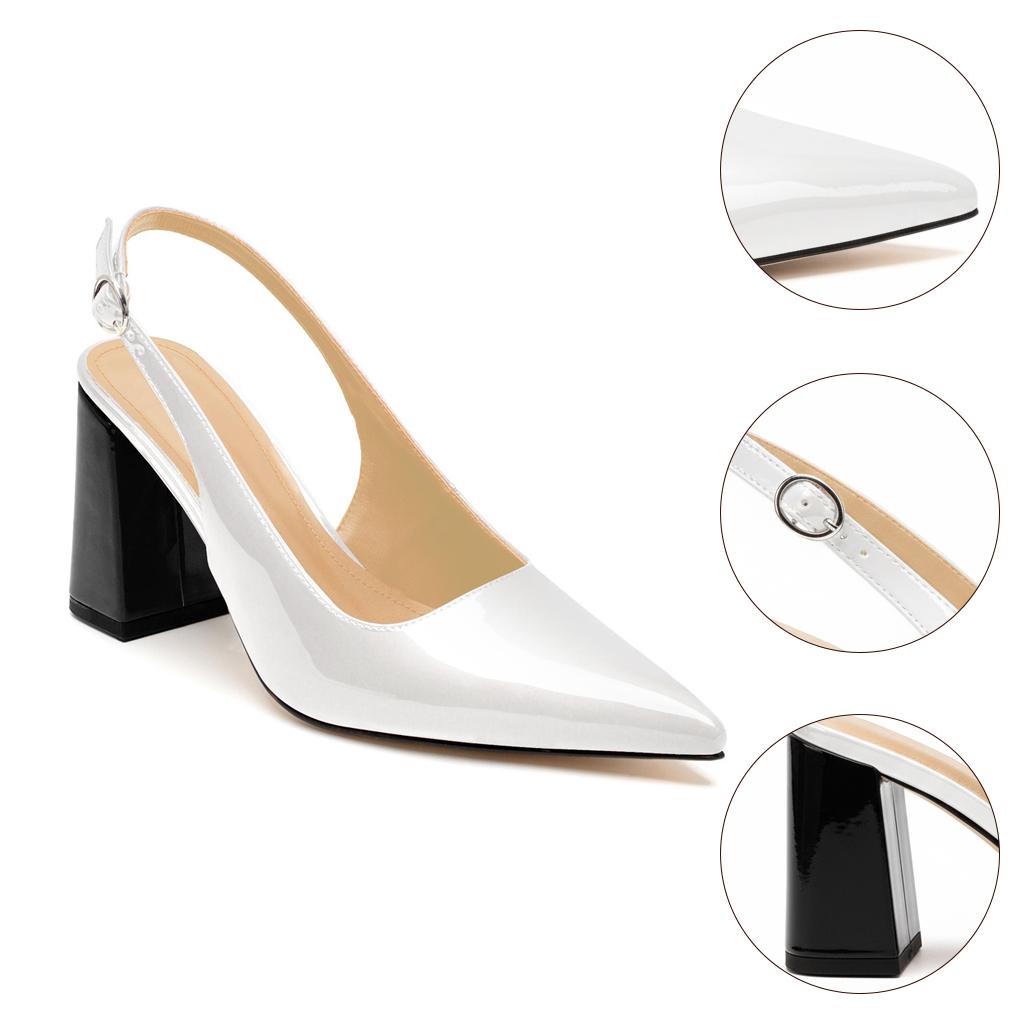 Tuhoomall Fashionable Comfortable High Heel Sandals for Summer - Classic Adjustable Strap Pointed Toe Casual Wear Tuhoomall
