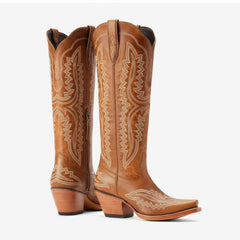 Tuhoomall Western Style Knee High Cowboy Boots with Embroidery for Fashionable All-Season Casual Wear