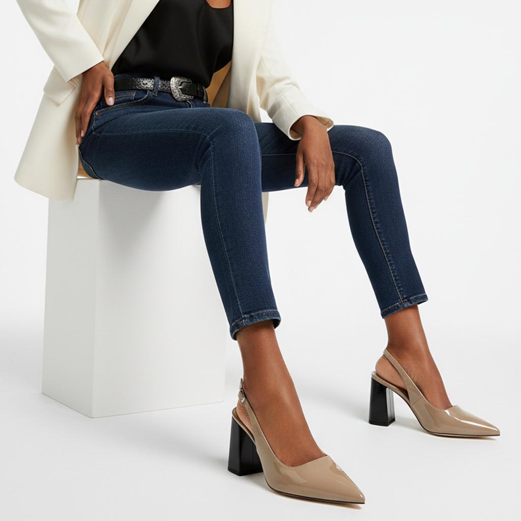 Tuhoomall Fashionable Comfortable High Heel Sandals for Summer - Classic Adjustable Strap Pointed Toe Casual Wear Tuhoomall