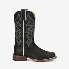 Tuhoomall Western Cowboy Boots for Women, Floral Embroidery, Stylish Casual Mid-Calf, Comfortable Chunky Heel, All-Season Wear