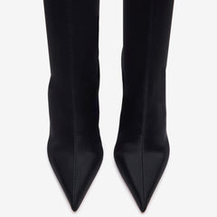 Tuhoomall Fashion Women's Ankle Boots, Stylish Pointed Toe Design, Chic High Stiletto Heels, All-Season Comfort, Easy Slip-On Closure