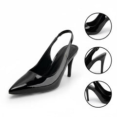 Tuhoomall Fashion Women's High Heel Slip-On Pumps - Stylish Pointed Toe, Medium Heel, Classic Solid Color for Office and Daily Wear Tuhoomall