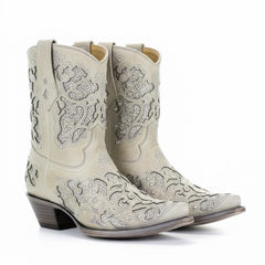 Tuhoomall Colorful Plaid Short Ankle Boots for Women, Chunky 5cm Heel, Slip-On Design, Stylish Sparkling Embellishments, All-Season Comfort