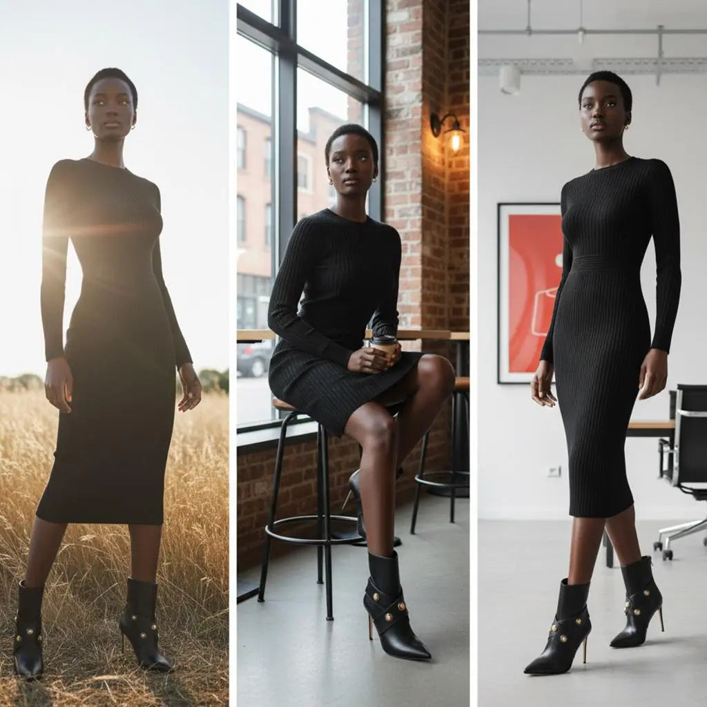 Tuhoomall Western Cowboy Ankle Boots, Pointed Toe, Zipper Closure, Stylish High Heels for Weddings, Business Events, and Formal Occasions Tuhoomall