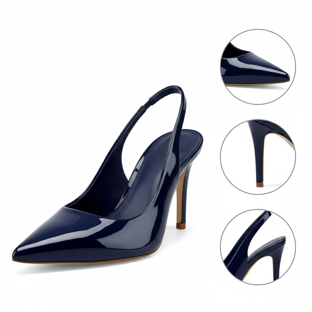 Tuhoomall Fashion Women's High Heel Slip-On Pumps - Stylish Pointed Toe, Medium Heel, Classic Solid Color for Office and Daily Wear Tuhoomall