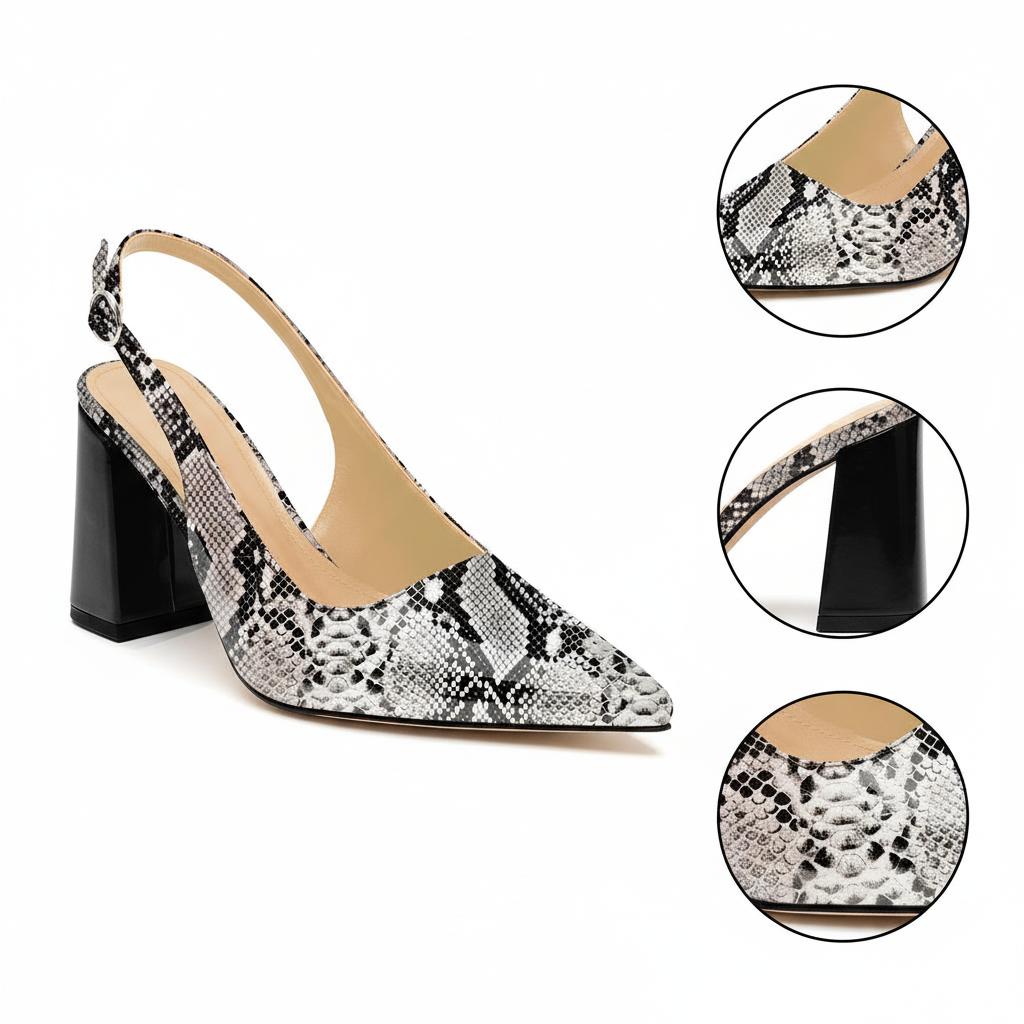 Tuhoomall Fashionable Comfortable High Heel Sandals for Summer - Classic Adjustable Strap Pointed Toe Casual Wear Tuhoomall