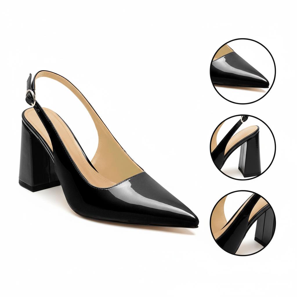 Tuhoomall Fashionable Comfortable High Heel Sandals for Summer - Classic Adjustable Strap Pointed Toe Casual Wear Tuhoomall