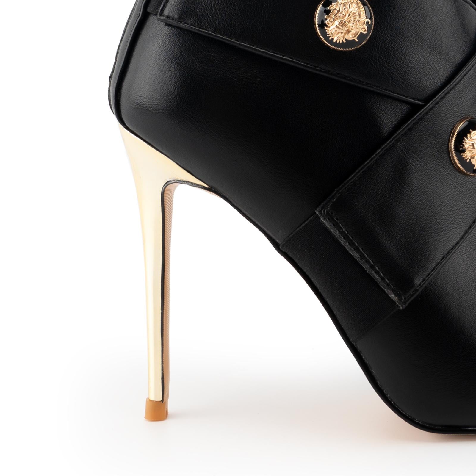 Tuhoomall Ankle Boots, Pointed Toe, Zipper Closure, Stylish High Heels for Weddings, Business Events, and Formal Occasions