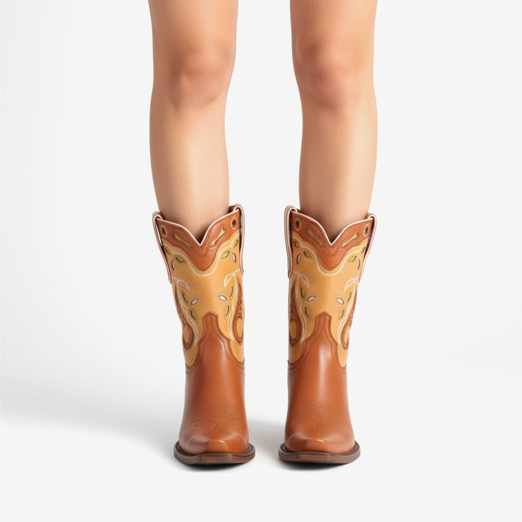 Tuhoomall Crocodile Pattern Chunky Heel Ankle Boots for Stylish Casual Wear