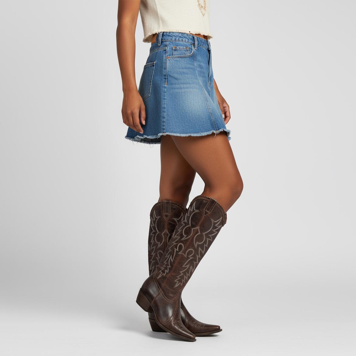 Tuhoomall Western Style Ankle Boots with Snip Toe, 1.75 in Heel, Casual Fashion, Embroidered Details, Perfect for All Seasons Tuhoomall