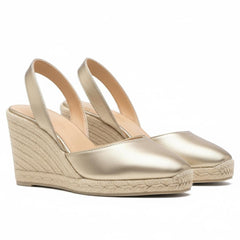 Tuhoomall Ethnic Style Wedge Sandals for Women, Casual Fashion Retro, Round Toe, Slip-On, Braided Pattern, 3.74 Inch Heel Height Tuhoomall