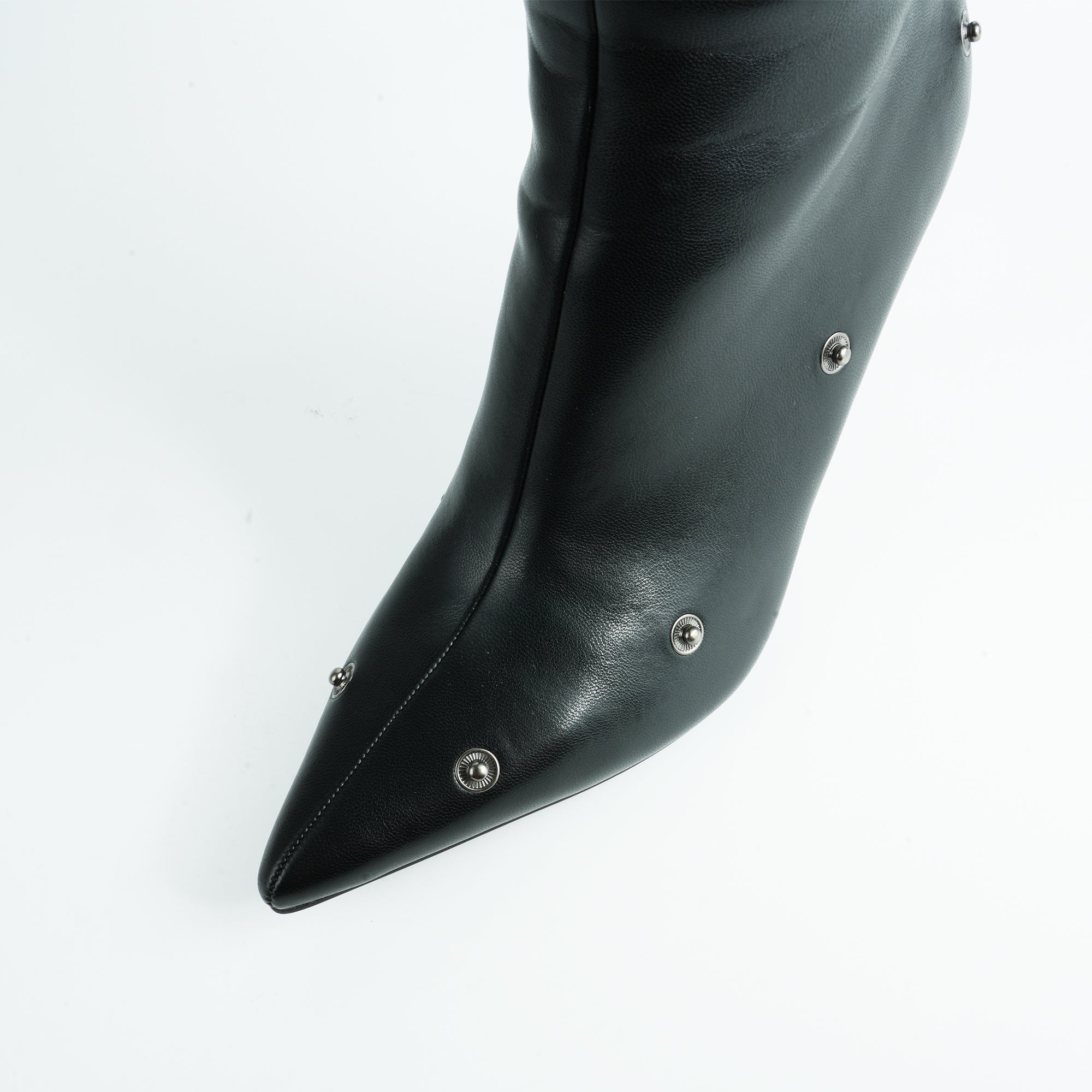 Tuhoomall Knee High Boots for Women Stiletto Heel Shark Booties
