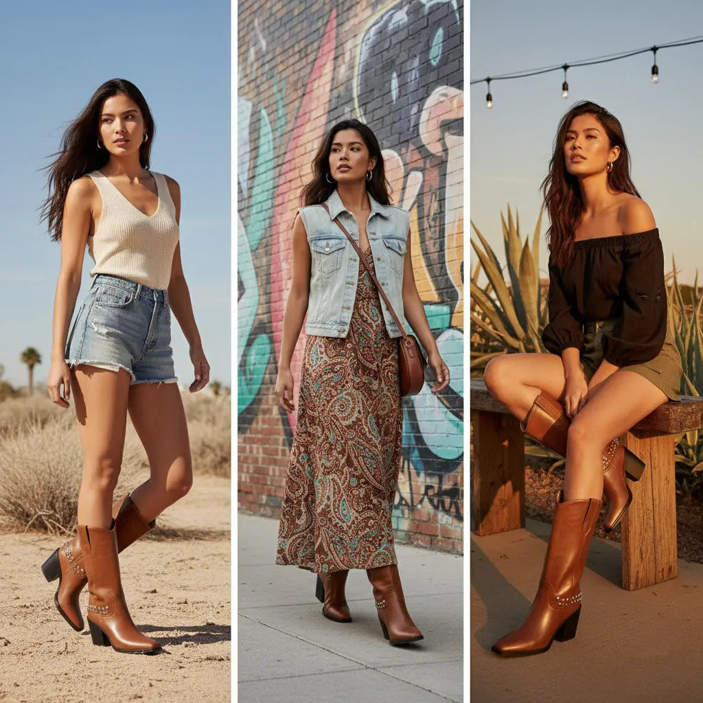 Tuhoomall Synthetic Leather Chunky Heel Ankle Boots with Metal Buckle for Casual Work and Outdoor Activities Tuhoomall