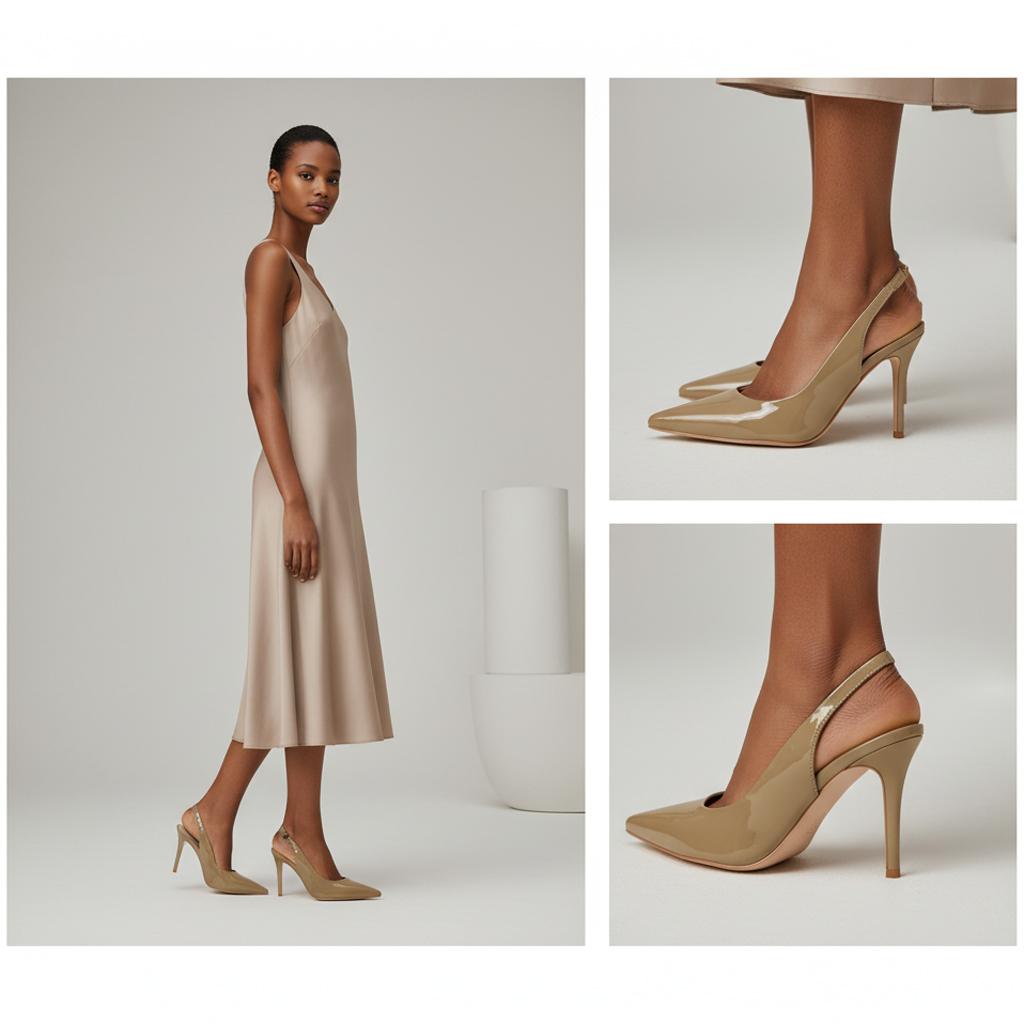 Tuhoomall Fashion Women's High Heel Slip-On Pumps - Stylish Pointed Toe, Medium Heel, Classic Solid Color for Office and Daily Wear Tuhoomall