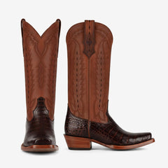 Tuhoomall Comfortable Western Boots for Women - Retro Embroidered Design, Snip Toe, Chunky Heel - Perfect for Parties, Performances, and Casual Outings