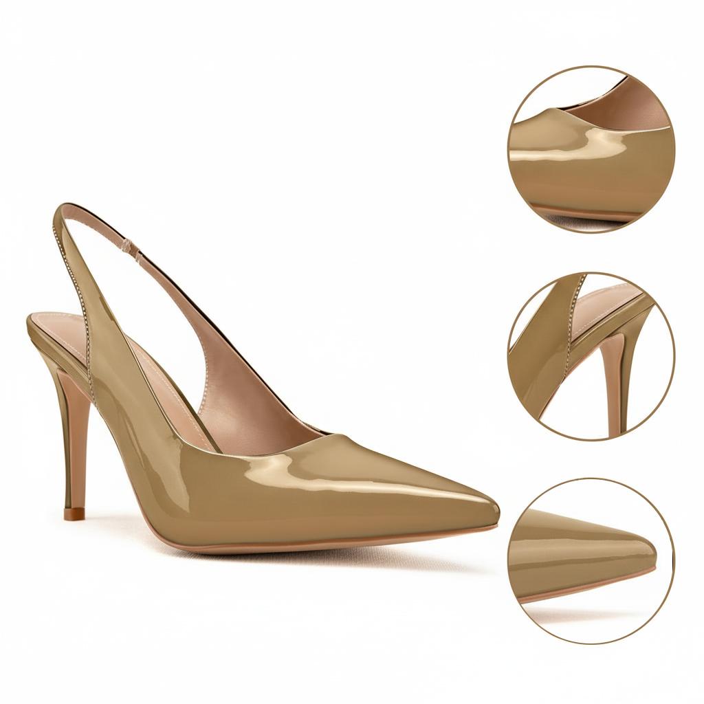 Tuhoomall Fashion Women's High Heel Slip-On Pumps - Stylish Pointed Toe, Medium Heel, Classic Solid Color for Office and Daily Wear Tuhoomall