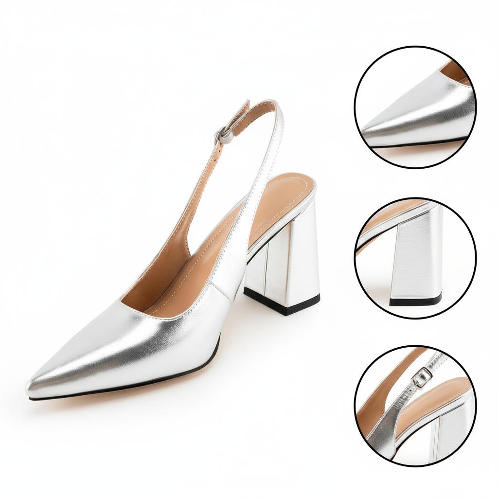 Tuhoomall Fashionable Comfortable High Heel Sandals for Summer - Classic Adjustable Strap Pointed Toe Casual Wear Tuhoomall