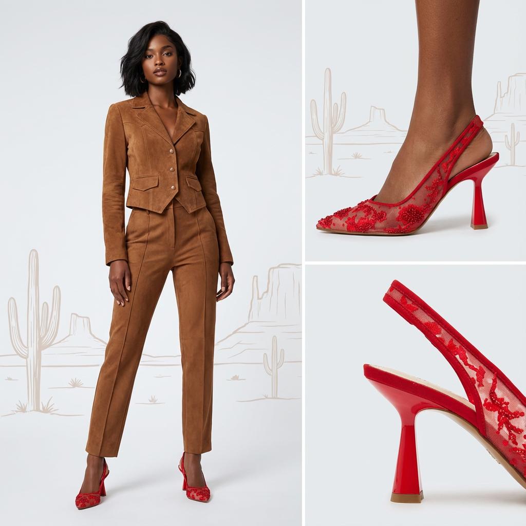 Tuhoomall Stylish Floral High Heels with Beaded Embellishment for Parties, Dancing, and Office Wear Tuhoomall