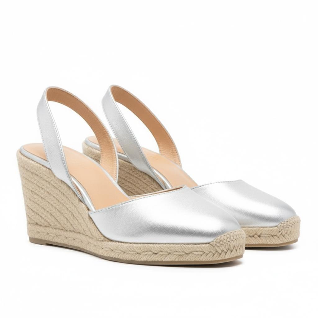 Tuhoomall Ethnic Style Wedge Sandals for Women, Casual Fashion Retro, Round Toe, Slip-On, Braided Pattern, 3.74 Inch Heel Height Tuhoomall