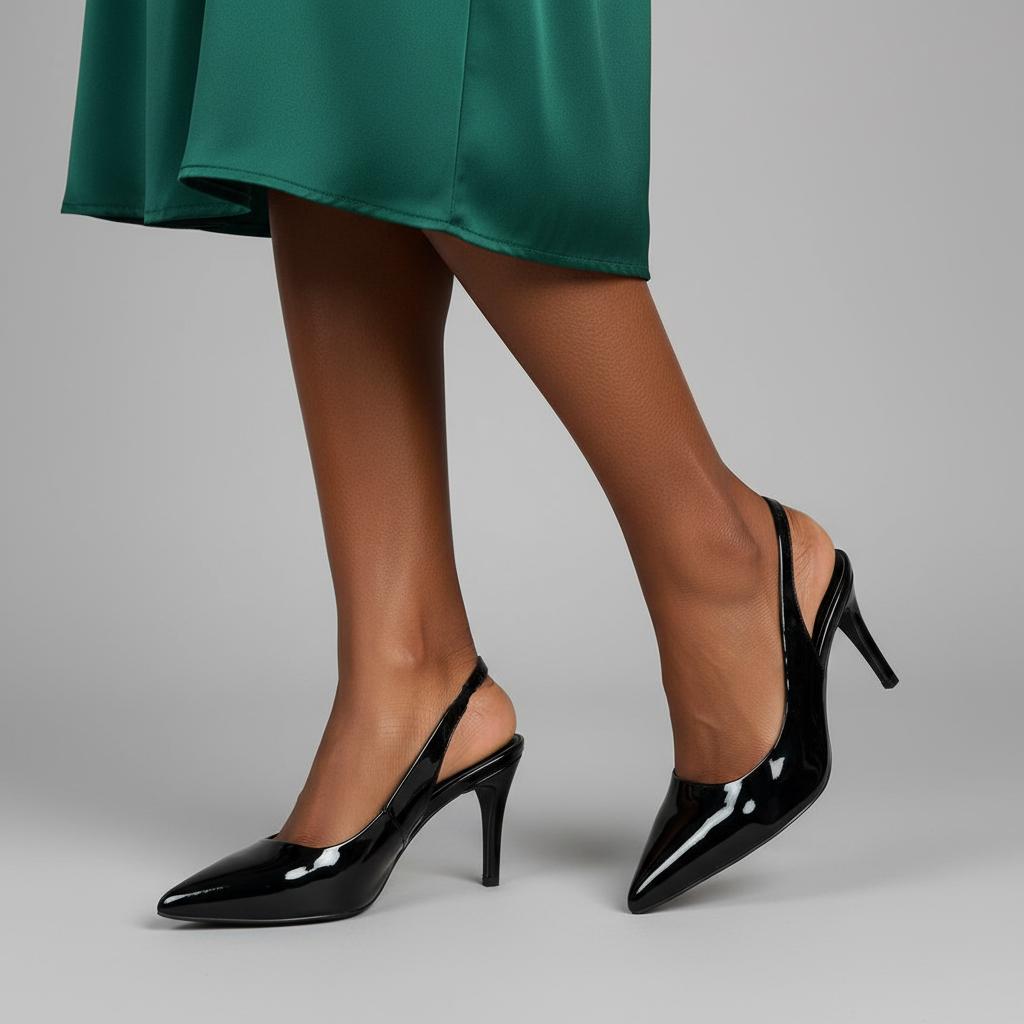 Tuhoomall Fashion Women's High Heel Slip-On Pumps - Stylish Pointed Toe, Medium Heel, Classic Solid Color for Office and Daily Wear Tuhoomall