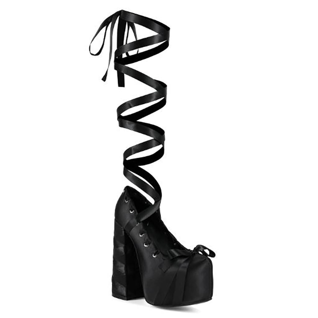 Tuhoomall Waterproof Platform High Heel Sandals with Round Closed Toe for Performances and Evening Events, 17cm Stiletto Heel, Spring Summer Style Tuhoomall