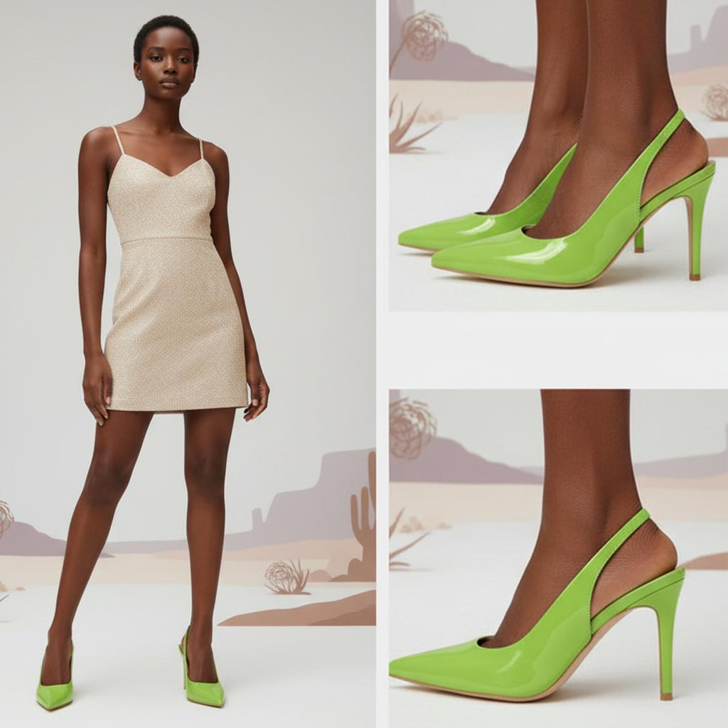 Tuhoomall Fashion Women's High Heel Slip-On Pumps - Stylish Pointed Toe, Medium Heel, Classic Solid Color for Office and Daily Wear Tuhoomall