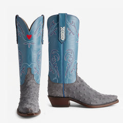 Tuhoomall Floral Embroidered Western Mid Calf Boots, Comfortable Slip-On Design, Stylish Chunky Heel for Travel and Outdoor Fashion