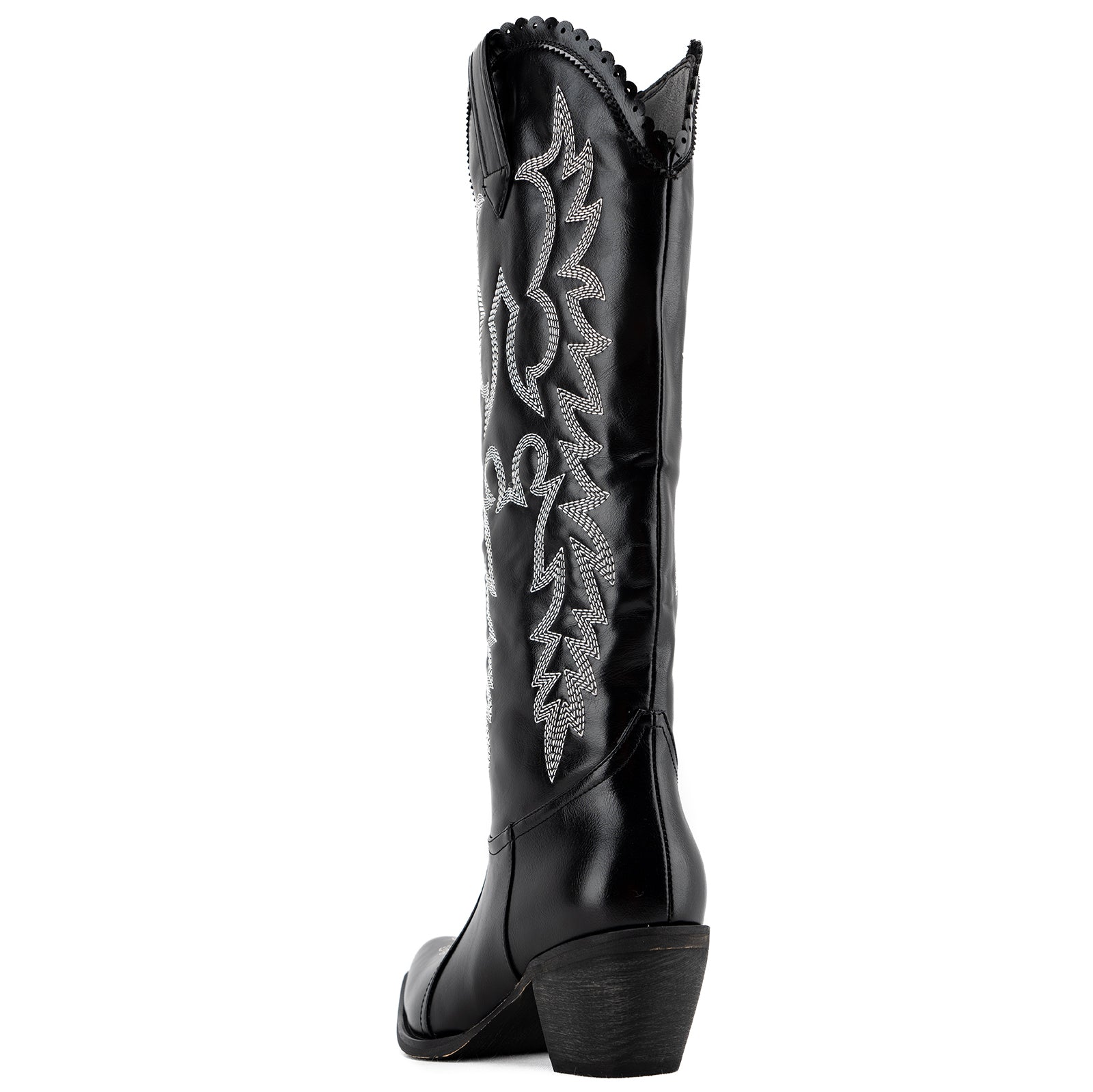 Tuhoomall Western Style Ankle Boots with Snip Toe, 1.75 in Heel, Casual Fashion, Embroidered Details, Perfect for All Seasons