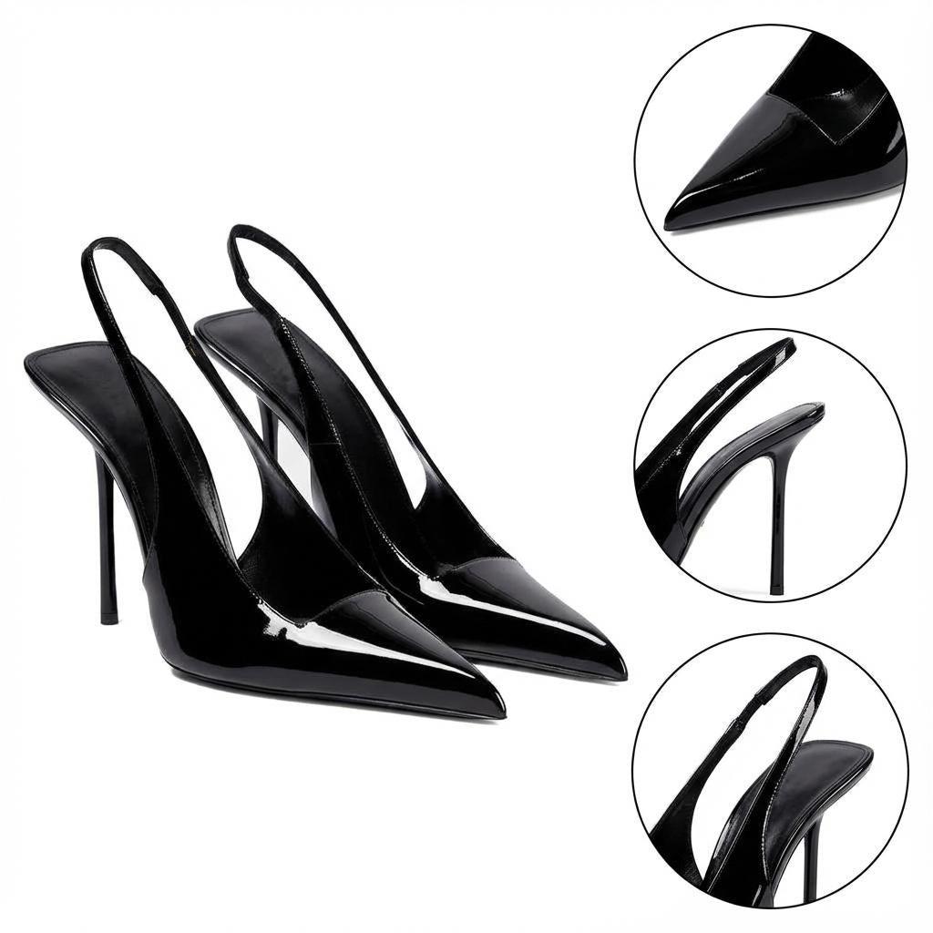 Tuhoomall High Heel Pointed Toe Slip-On Women’s Fashion Casual Shoes for Business, Performance, and Everyday Wear Tuhoomall
