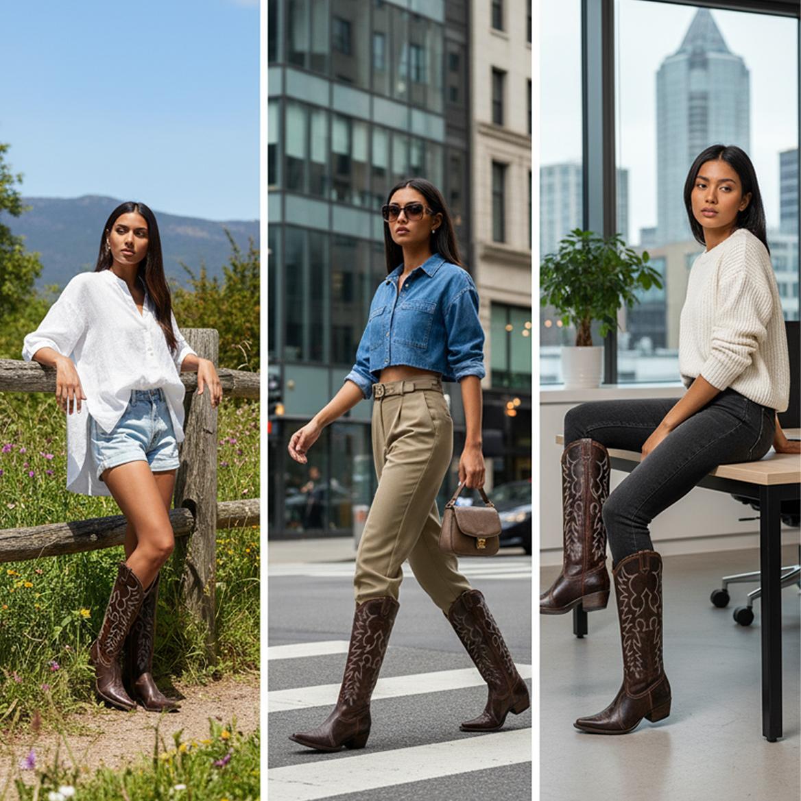 Tuhoomall Western Style Ankle Boots with Snip Toe, 1.75 in Heel, Casual Fashion, Embroidered Details, Perfect for All Seasons Tuhoomall