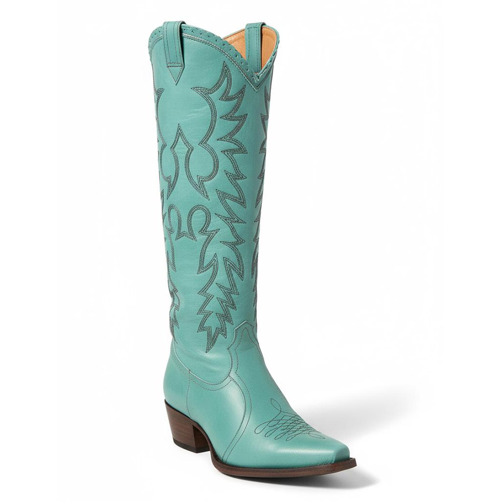 Tuhoomall Western Style Ankle Boots with Snip Toe, 1.75 in Heel, Casual Fashion, Embroidered Details, Perfect for All Seasons Tuhoomall