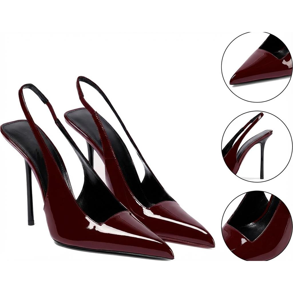 Tuhoomall High Heel Pointed Toe Slip-On Women’s Fashion Casual Shoes for Business, Performance, and Everyday Wear Tuhoomall