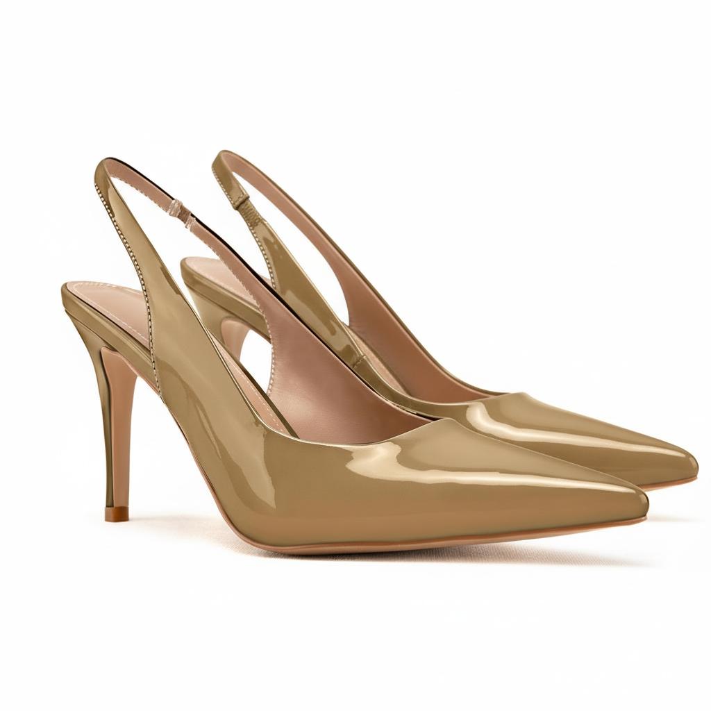 Tuhoomall Fashion Women's High Heel Slip-On Pumps - Stylish Pointed Toe, Medium Heel, Classic Solid Color for Office and Daily Wear Tuhoomall