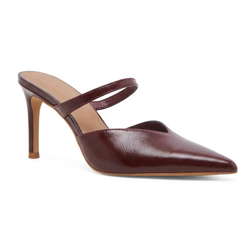 Tuhoomall Fashion High Heel Slip-On Shoes, Pointed Toe, Casual Office Style, Comfortable Suede and Mesh Upper, Rubber Sole, Perfect for Everyday Wear Tuhoomall