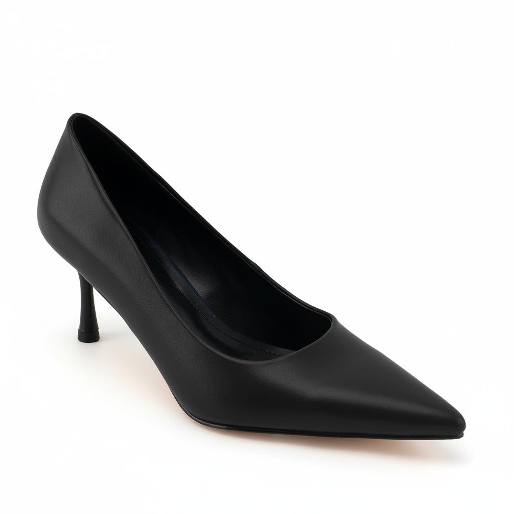 Tuhoomall High Heel Sandals for Women - Elegant Pointed Toe Leather Flats for Office, Parties & Casual Wear - Summer 2-Inch Mid Heel Tuhoomall