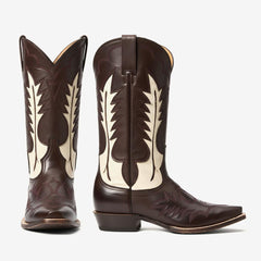 Tuhoomall Comfortable Western Knee-High Boots for Women – Stylish Slip-On Design, Chunky Rubber Sole for All-Day Wear