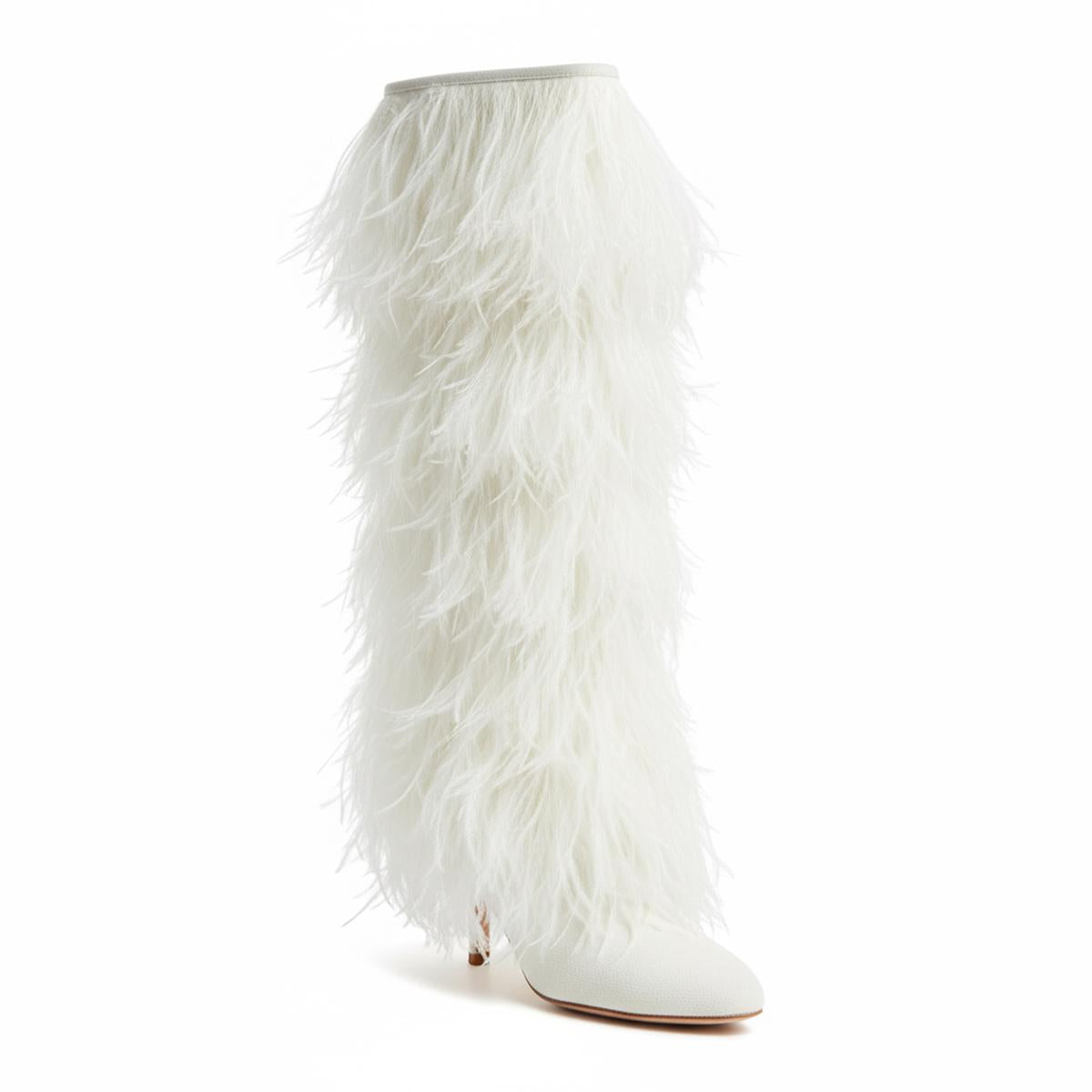 Tuhoomall Faux Suede Womens Fashion Booties With 4 Inch Heels, Zip Closure, Pointed Toe, Perfect For Parties And Performances