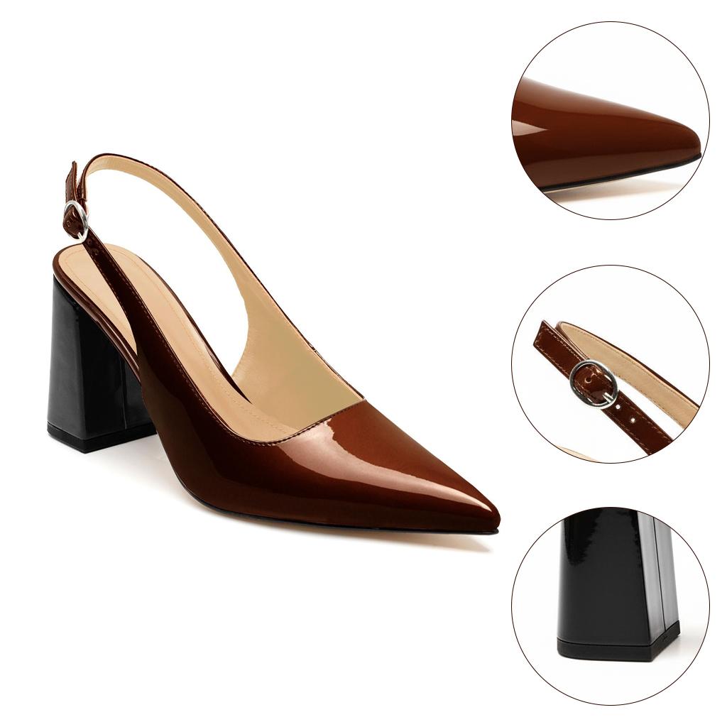 Tuhoomall Fashionable Comfortable High Heel Sandals for Summer - Classic Adjustable Strap Pointed Toe Casual Wear Tuhoomall