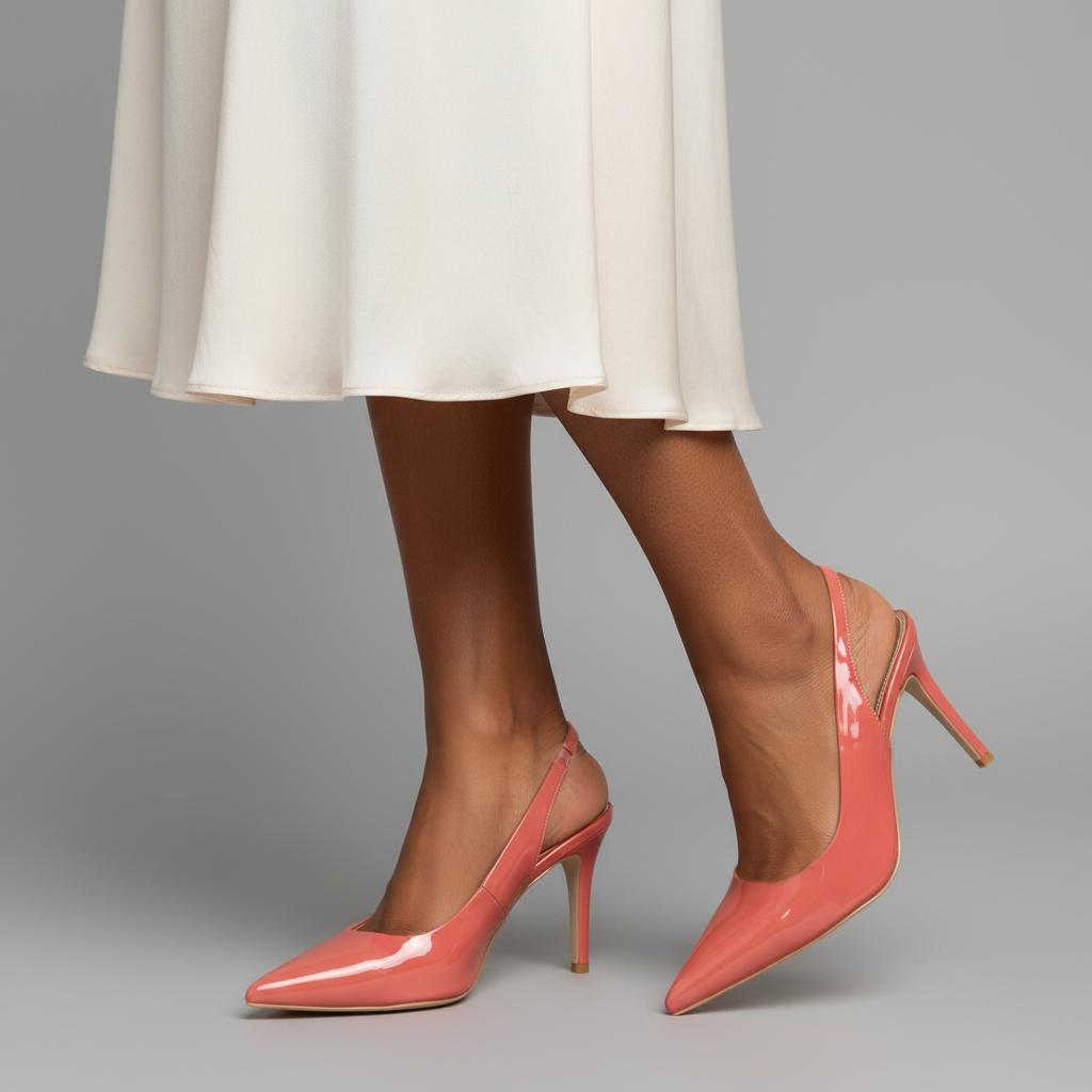 Tuhoomall Fashion Women's High Heel Slip-On Pumps - Stylish Pointed Toe, Medium Heel, Classic Solid Color for Office and Daily Wear Tuhoomall