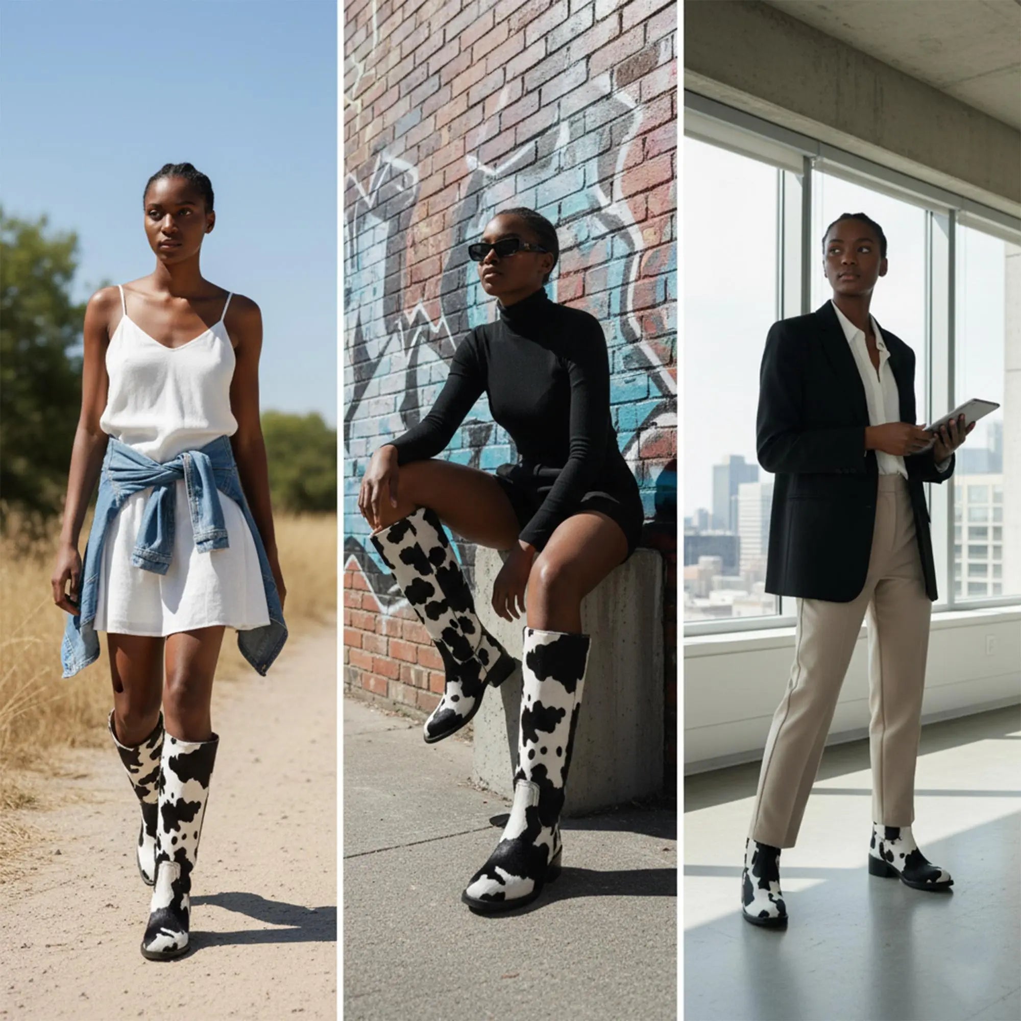 Tuhoomall Fashionable Floral Ankle Boots For Parties - Low Heel, Round Toe, Easy Slip-On Design, Ideal For All-Day Wear In Spring, Autumn, And Winter Tuhoomall