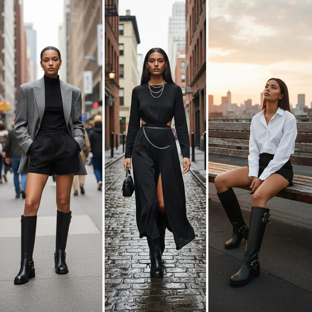 Tuhoomall Boots for Women, Comfortable Round Toe Ankle Booties with Chunky Heel, Slip-On Design for Outdoor and Casual Style, Suede Look Tuhoomall