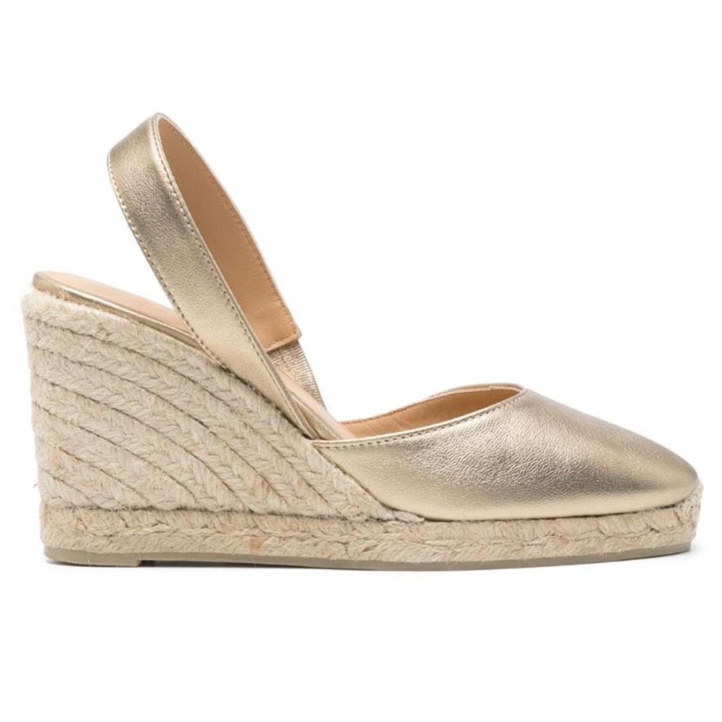 Tuhoomall Ethnic Style Wedge Sandals for Women, Casual Fashion Retro, Round Toe, Slip-On, Braided Pattern, 3.74 Inch Heel Height Tuhoomall