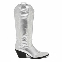 Tuhoomall Western Chunky Heels Ankle Boots with Rhinestones, Vegan Leather, 3-Inch Heel for Casual Performance and Runway Styles