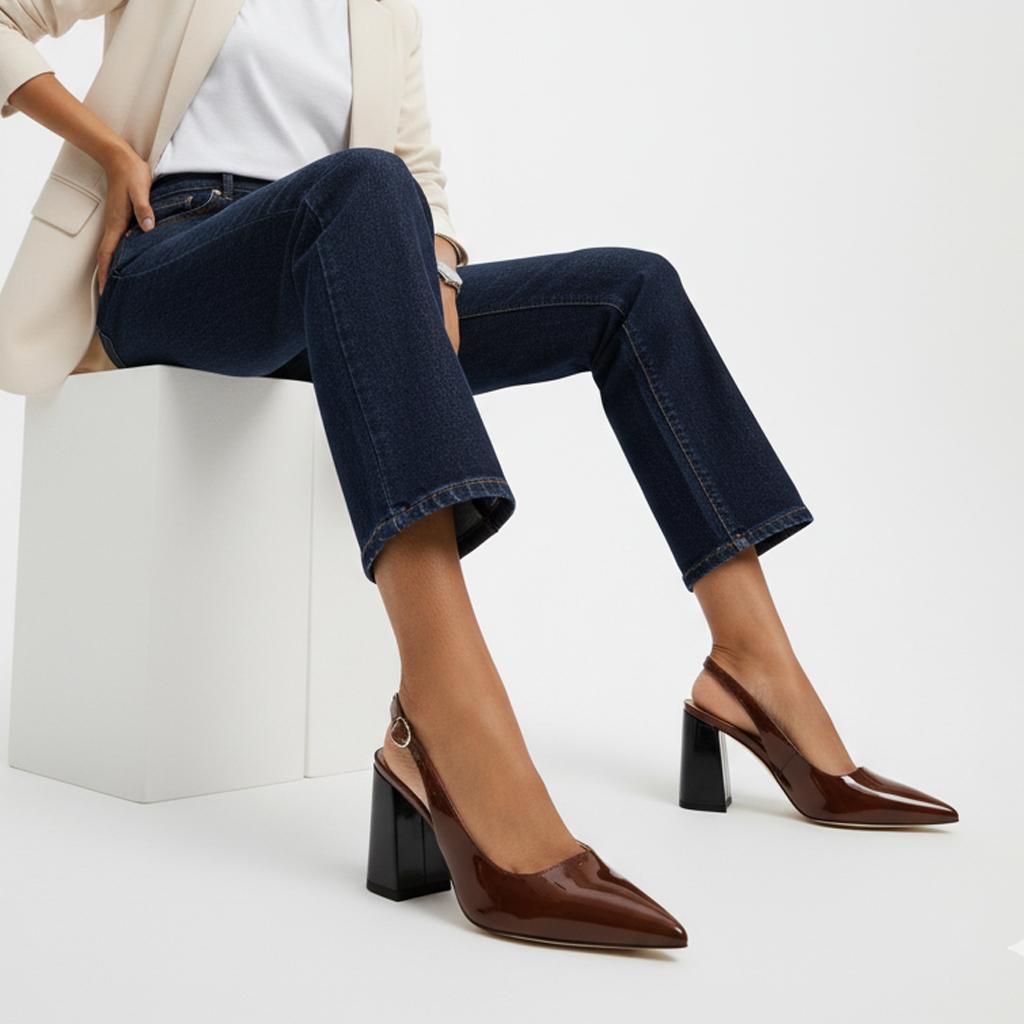 Tuhoomall Fashionable Comfortable High Heel Sandals for Summer - Classic Adjustable Strap Pointed Toe Casual Wear Tuhoomall